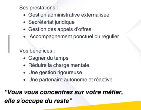 Texte de Nadia Jarreau, secrétaire indépendante membre du réseau Dynabuy Vendée-Cholet